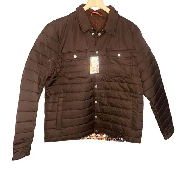 Robert Graham Quilted Puffer Shirt Jacket Coat - Picture 3 of 14